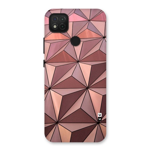 Rosegold Abstract Shapes Back Case for Redmi 9C