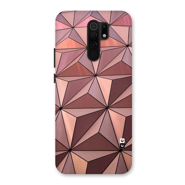 Rosegold Abstract Shapes Back Case for Redmi 9 Prime