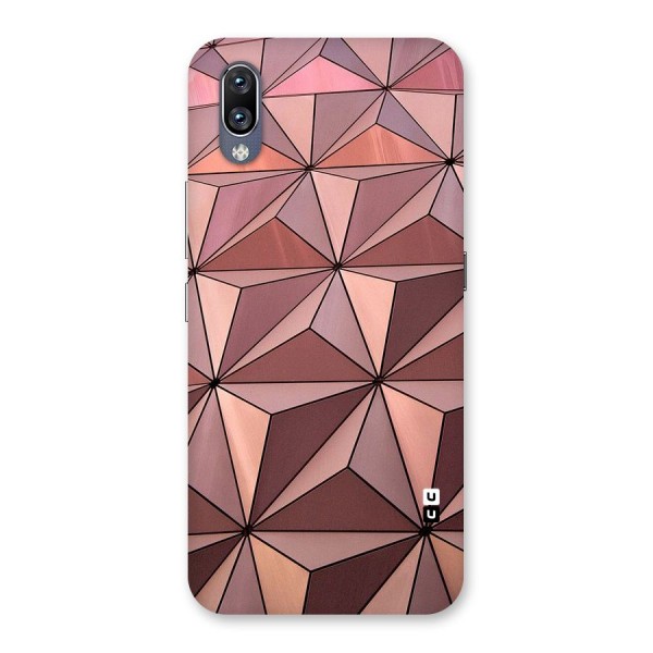 Rosegold Abstract Shapes Back Case for Vivo NEX