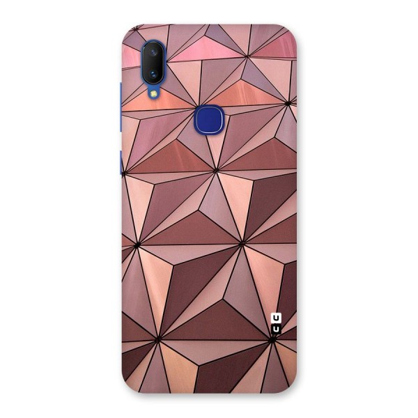 Rosegold Abstract Shapes Back Case for Vivo V11