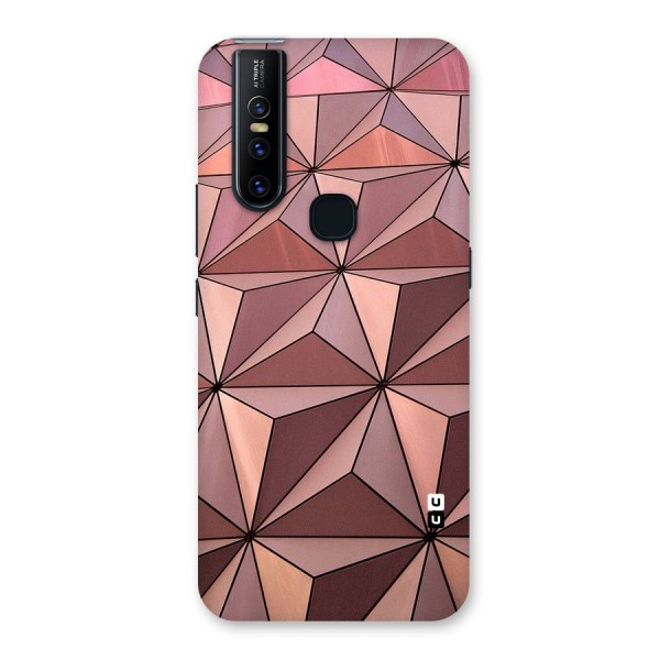 Rosegold Abstract Shapes Back Case for Vivo V15