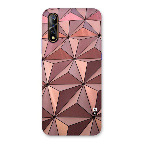 Rosegold Abstract Shapes Back Case for Vivo Z1x