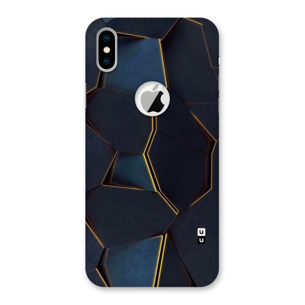 Royal Abstract Back Case for iPhone XS Logo Cut