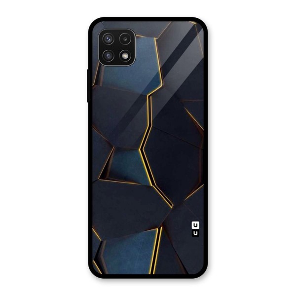 Royal Abstract Glass Back Case for Galaxy A22 5G