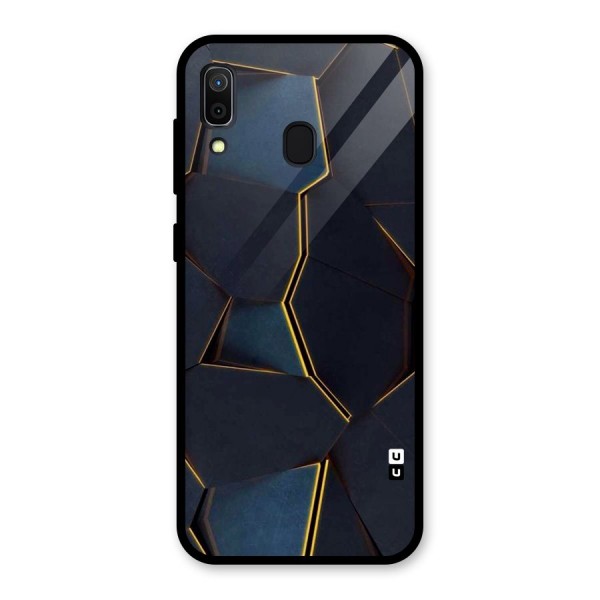 Royal Abstract Glass Back Case for Galaxy A30