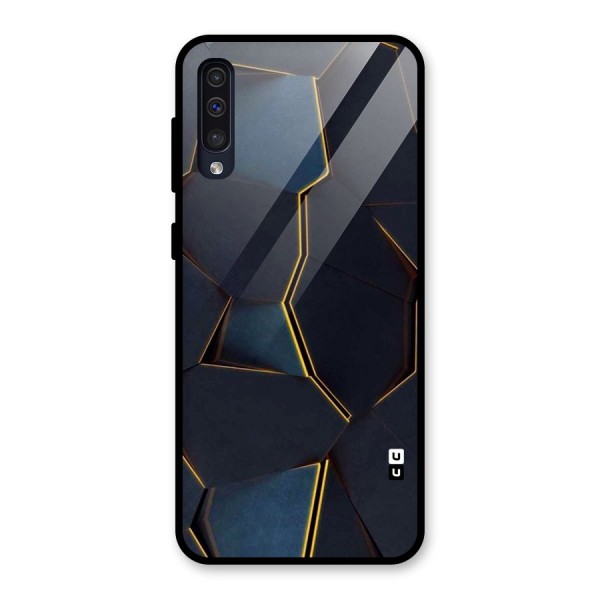 Royal Abstract Glass Back Case for Galaxy A50s