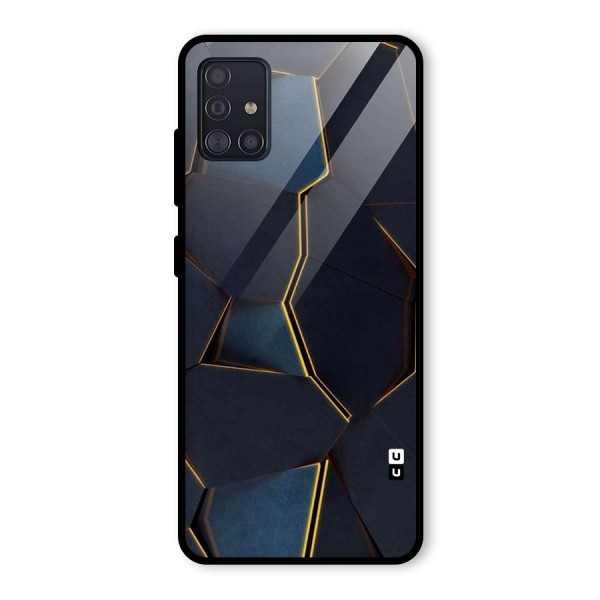 Royal Abstract Glass Back Case for Galaxy A51