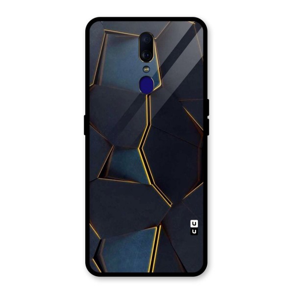 Royal Abstract Glass Back Case for Oppo F11