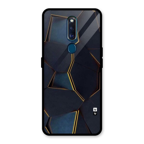 Royal Abstract Glass Back Case for Oppo F11 Pro