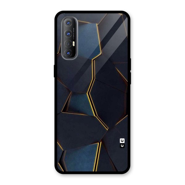 Royal Abstract Glass Back Case for Oppo Reno3 Pro