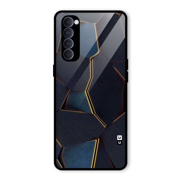 Royal Abstract Glass Back Case for Oppo Reno4 Pro