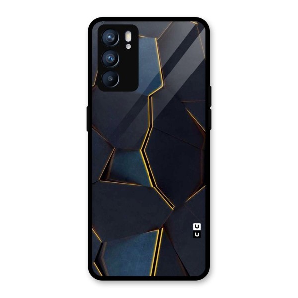 Royal Abstract Glass Back Case for Oppo Reno6 5G