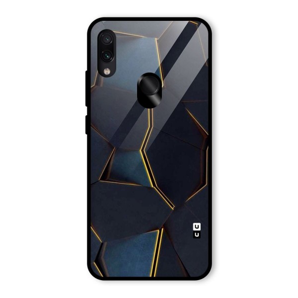 Royal Abstract Glass Back Case for Redmi Note 7