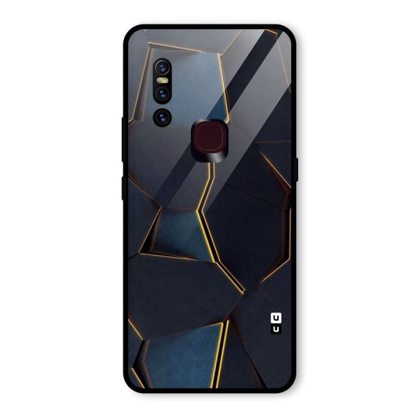 Royal Abstract Glass Back Case for Vivo V15