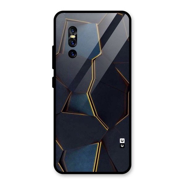 Royal Abstract Glass Back Case for Vivo V15 Pro