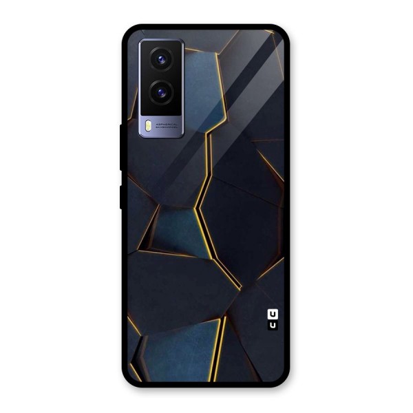 Royal Abstract Glass Back Case for Vivo V21e 5G