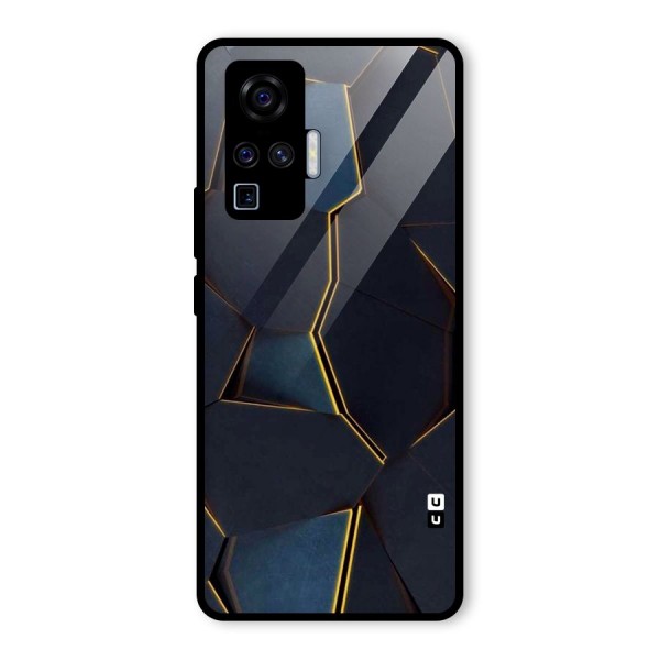 Royal Abstract Glass Back Case for Vivo X50 Pro