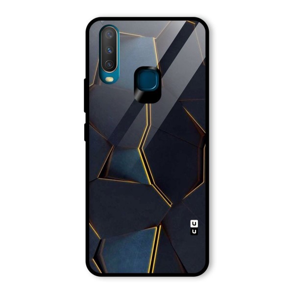 Royal Abstract Glass Back Case for Vivo Y12