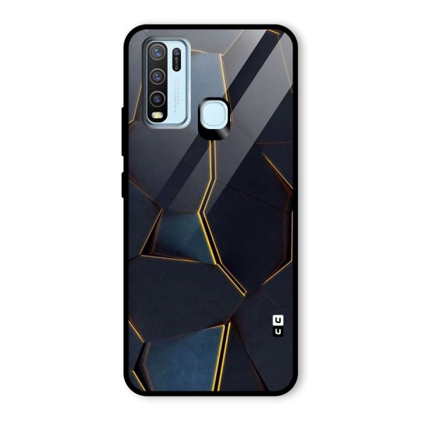 Royal Abstract Glass Back Case for Vivo Y30