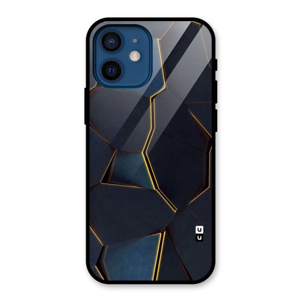 Royal Abstract Glass Back Case for iPhone 12 Mini