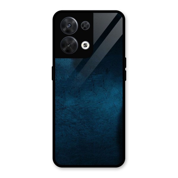 Royal Blue Glass Back Case for Oppo Reno8 5G