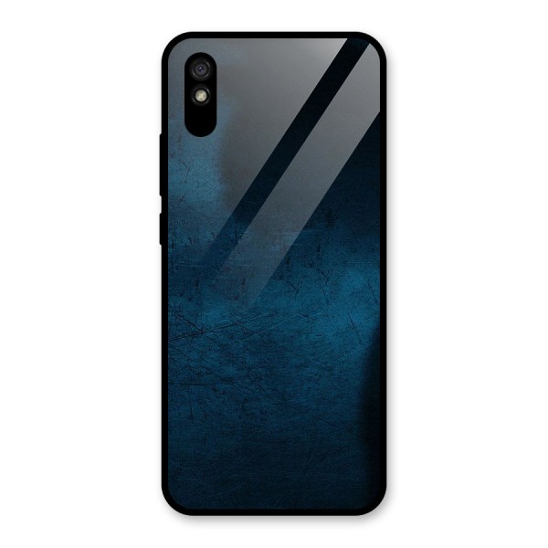 Royal Blue Glass Back Case for Redmi 9A