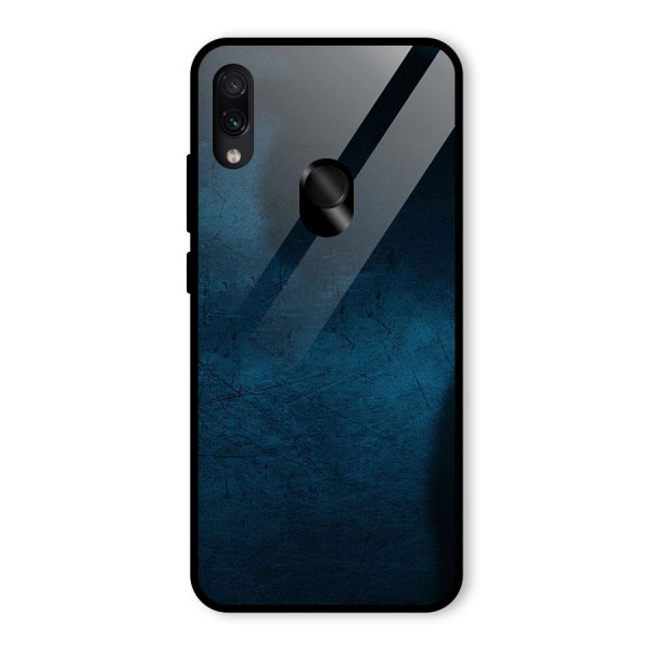 Royal Blue Glass Back Case for Redmi Note 7