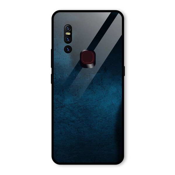 Royal Blue Glass Back Case for Vivo V15