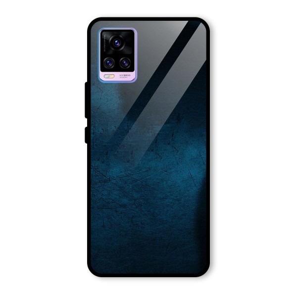 Royal Blue Glass Back Case for Vivo V20 Pro