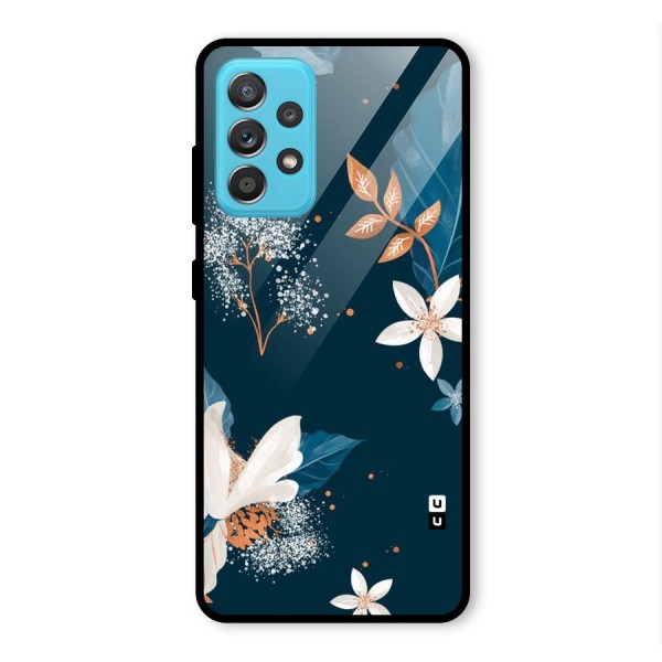 Royal Floral Glass Back Case for Galaxy A52s 5G
