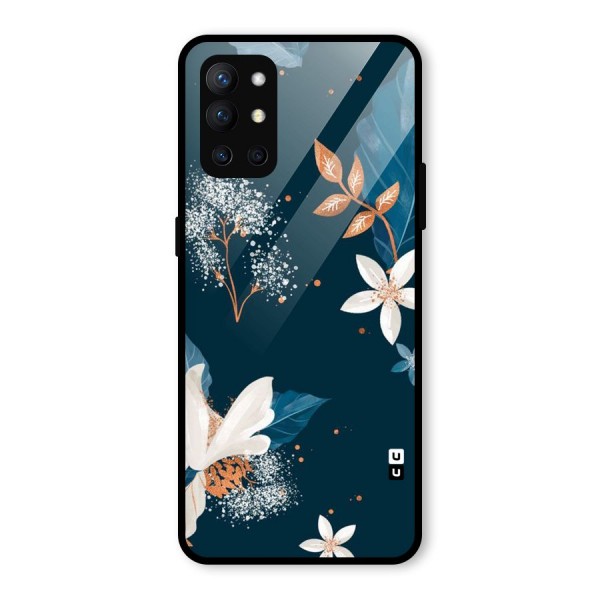 Royal Floral Glass Back Case for OnePlus 9R