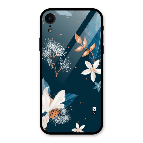 Royal Floral Glass Back Case for XR