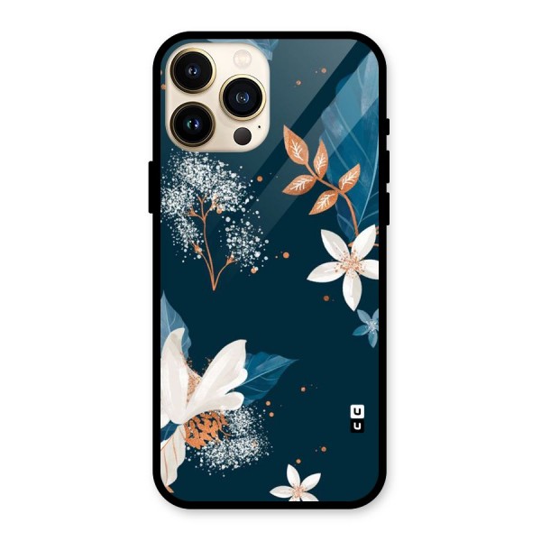 Royal Floral Glass Back Case for iPhone 13 Pro Max