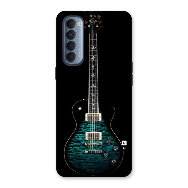 Royal Green Guitar Back Case for Reno4 Pro