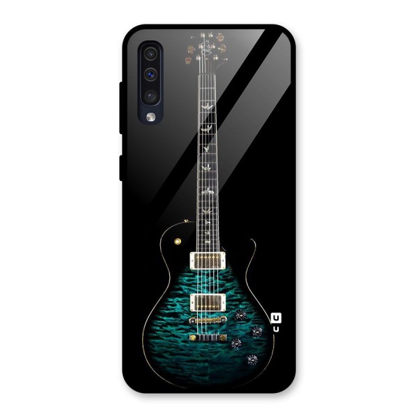 Royal Green Guitar Glass Back Case for Galaxy A50s