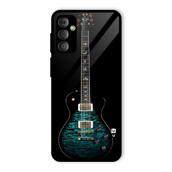 Royal Green Guitar Glass Back Case for Galaxy F23