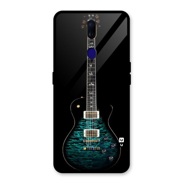 Royal Green Guitar Glass Back Case for Oppo F11