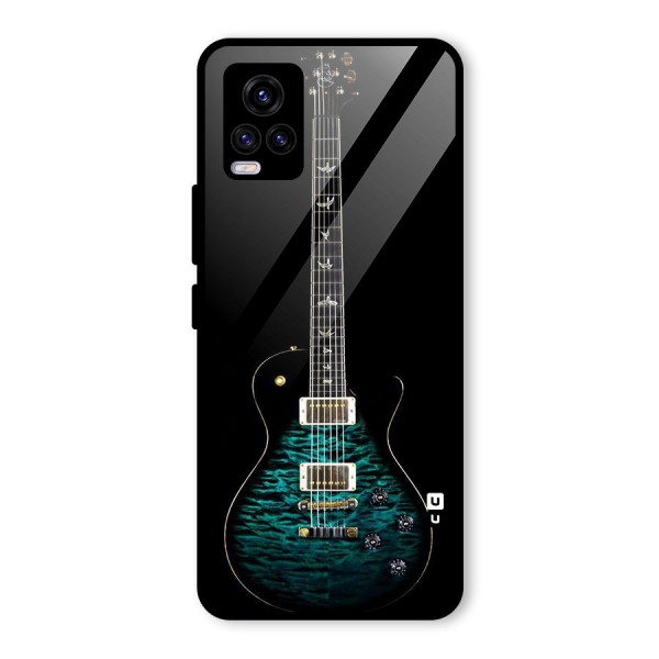 Royal Green Guitar Glass Back Case for Vivo V20