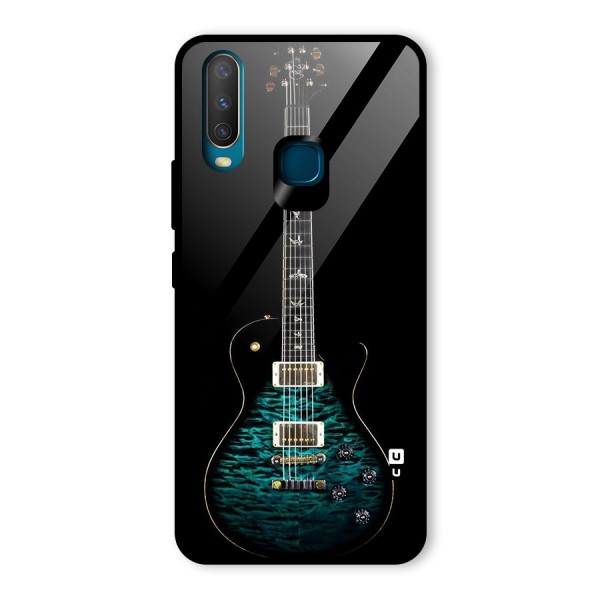 Royal Green Guitar Glass Back Case for Vivo Y12