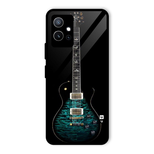 Royal Green Guitar Glass Back Case for Vivo Y75 5G