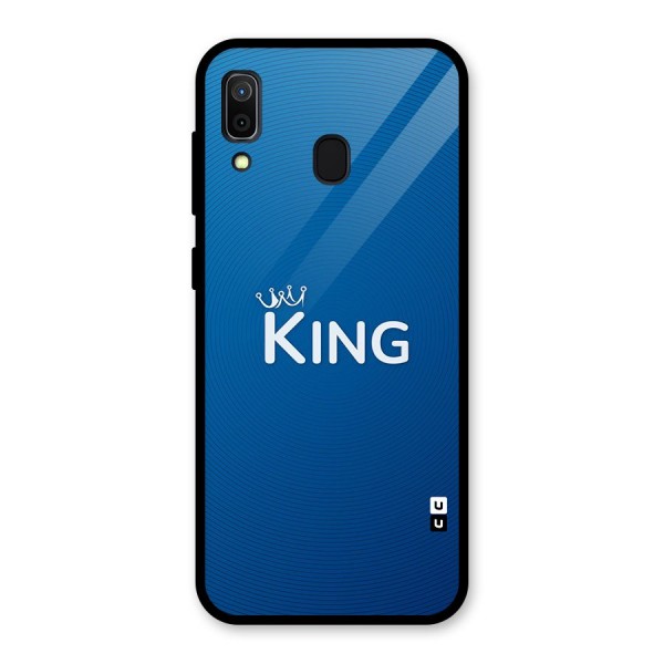 Royal King Glass Back Case for Galaxy A30