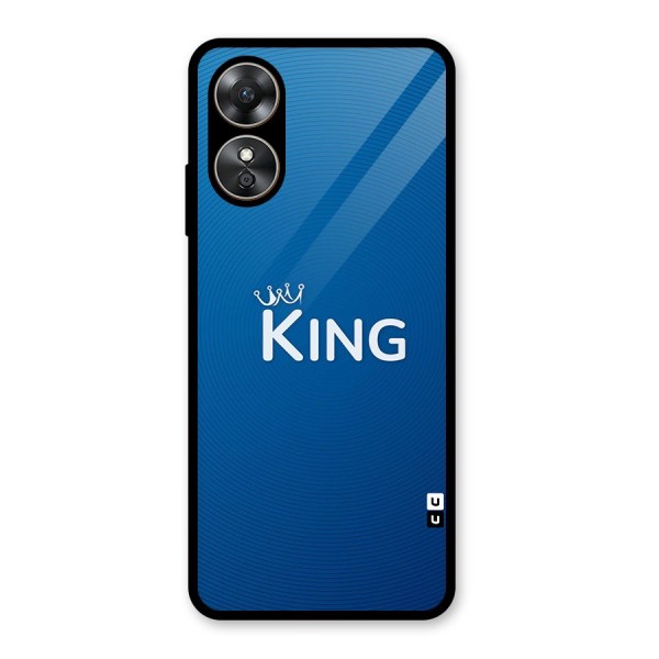 Royal King Glass Back Case for Oppo A17