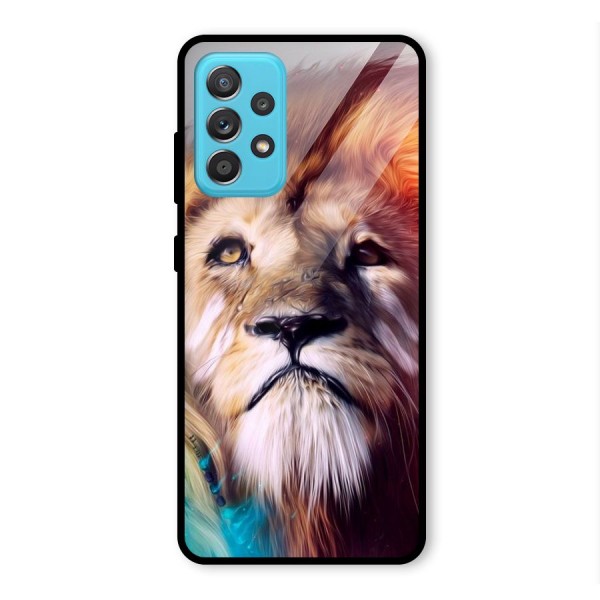 Royal Lion Glass Back Case for Galaxy A52s 5G