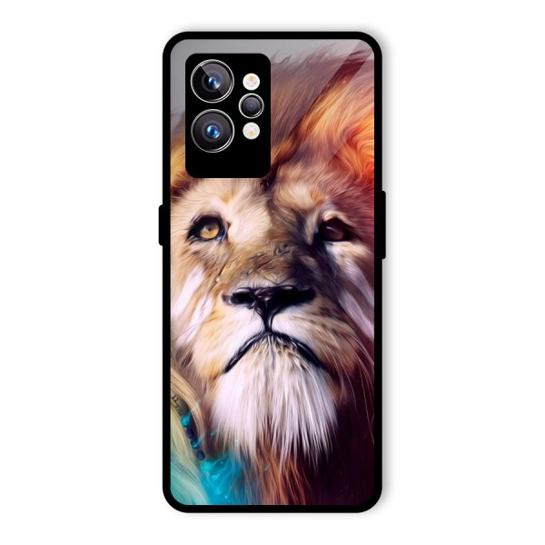 Royal Lion Glass Back Case for Realme GT2 Pro