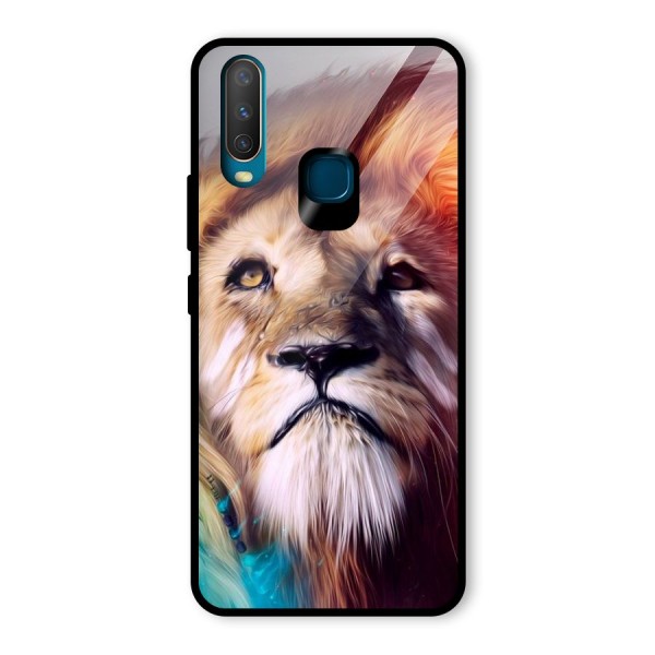 Royal Lion Glass Back Case for Vivo Y12