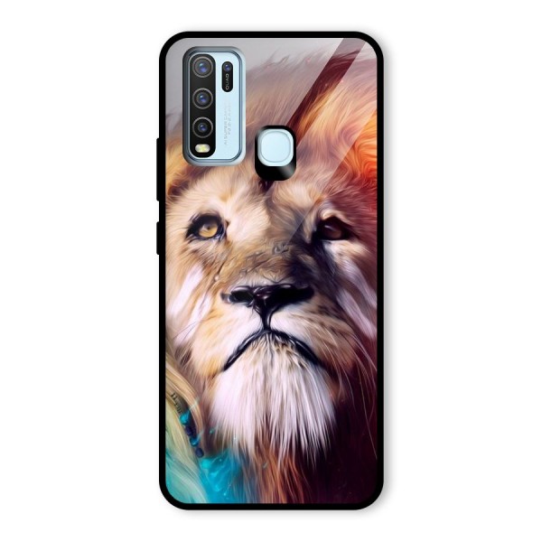 Royal Lion Glass Back Case for Vivo Y50