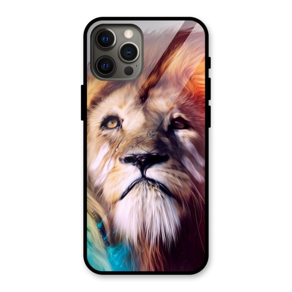 Royal Lion Glass Back Case for iPhone 12 Pro Max