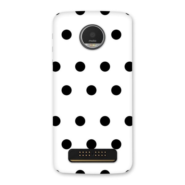 Royal Polka Dots Back Case for Moto Z Play