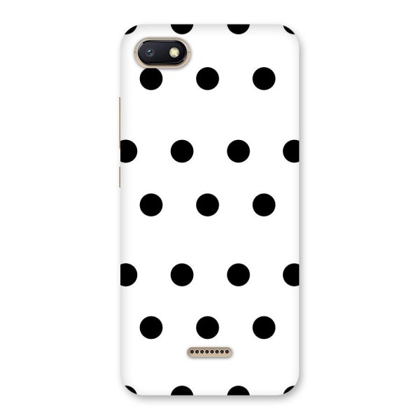 Royal Polka Dots Back Case for Redmi 6A