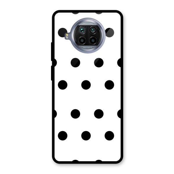 Royal Polka Dots Glass Back Case for Mi 10i